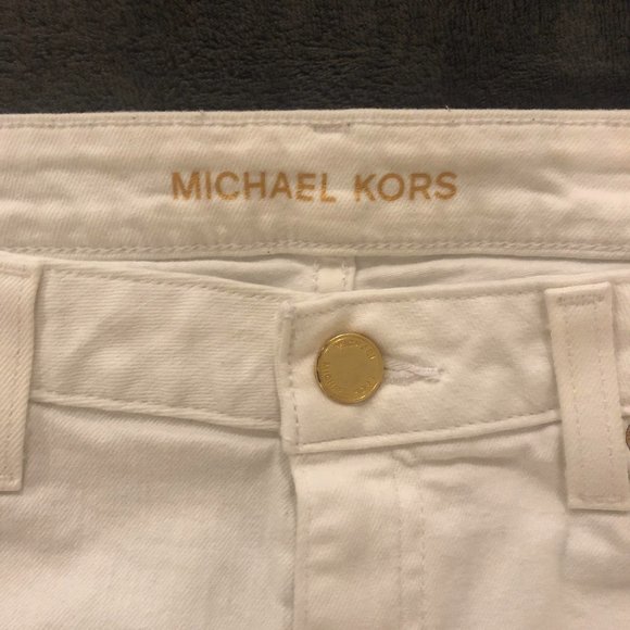 Michael Kors White Denim Skinny Jeans Size 4 - Picture 3 of 3